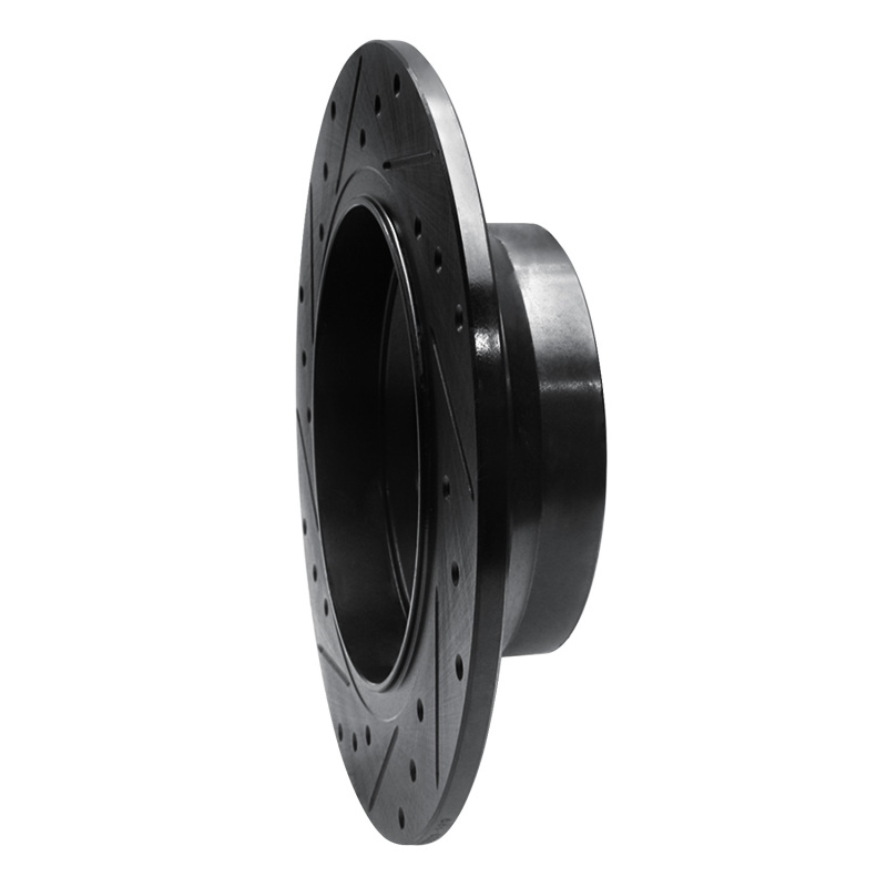 Mercedes-Benz E280 Brake Rotor (1) - Rear Right - R1 Concepts - Drilled & Slotted - Black - `03-`16